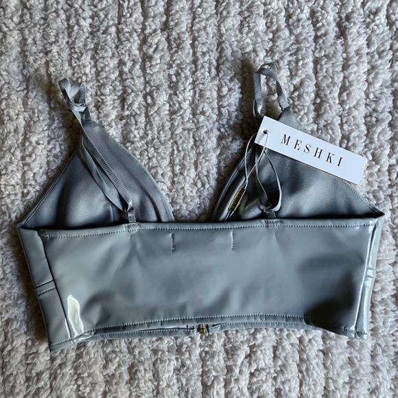 Meshki faux leather top (brand new, with tags) - Picture 2 of 3